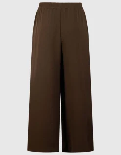 Twist Wide Leg Fit Broek Bruin