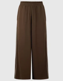 Twist Wide Leg Fit Broek Bruin