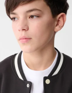 Varsity Bomber Jack Donkergrijs