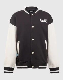 Varsity Bomber Jack Donkergrijs
