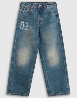 Varsity Ultra Baggy Fit Jeans Donkerblauw