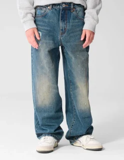 Varsity Ultra Baggy Fit Jeans Donkerblauw