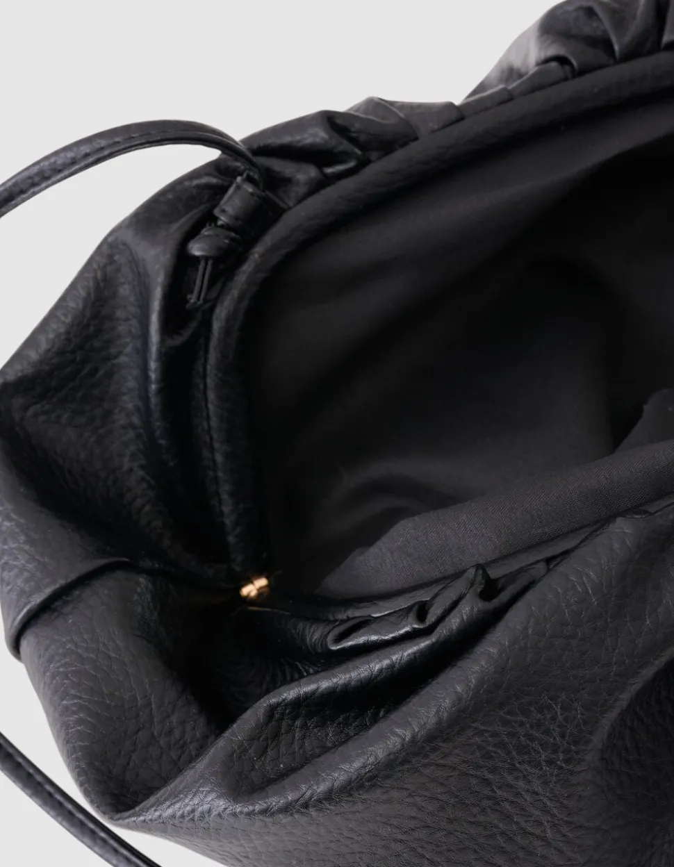 Vegan Leren Clutch Zwart