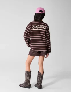 Vegan Leren Short Donkerbruin