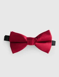 Velvet Vlinderstrik Donkerrood