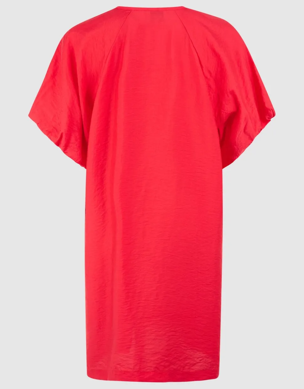 V-hals Mini Jurk Rood