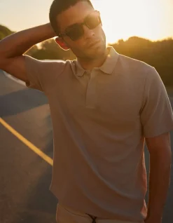 Waffle Polo Lichtbruin