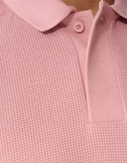 Waffle Polo Roze