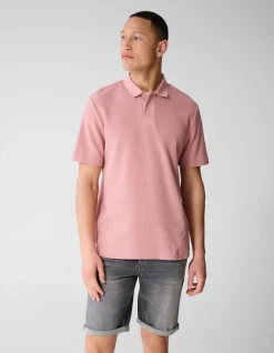 Waffle Polo Roze