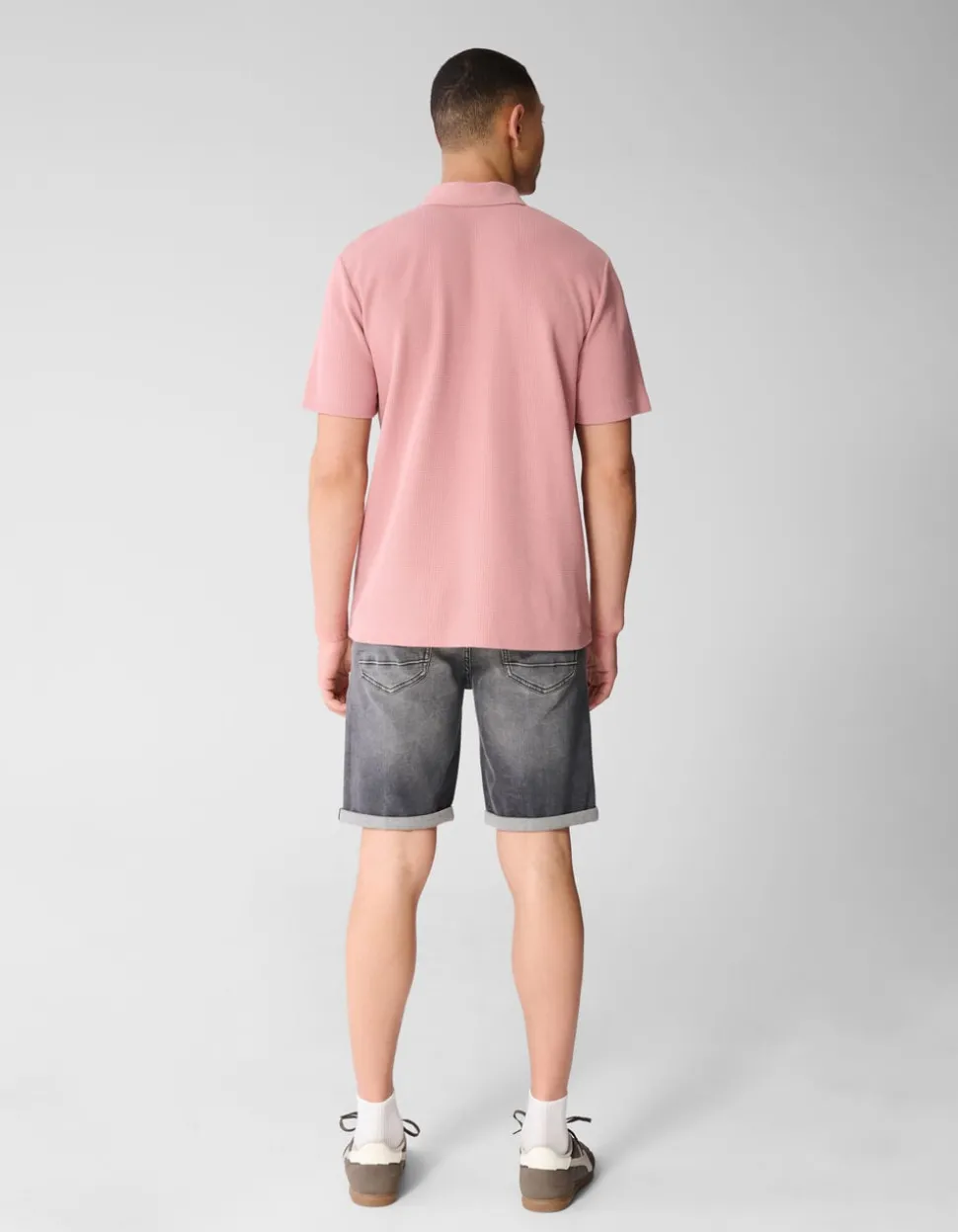 Waffle Polo Roze