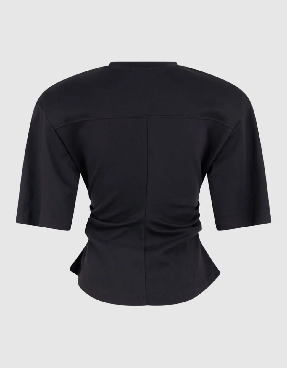 Waisted T-shirt Zwart