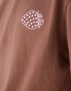 Washed Strawberry T-shirt Bruin