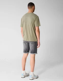 Wave Artwork T-shirt Khaki