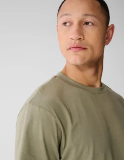 Wave Artwork T-shirt Khaki
