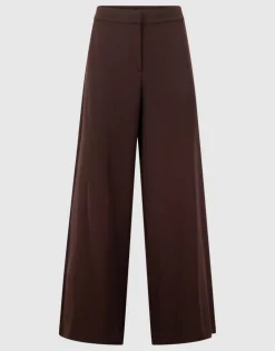 Wide Leg Broek Bruin