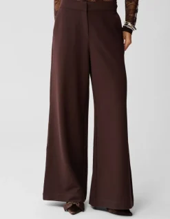 Wide Leg Broek Bruin