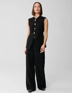 Wide Leg Broek Zwart