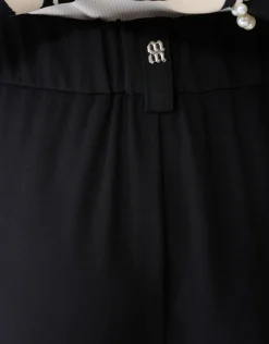 Wide Leg Fit Broek Zwart By Mieke