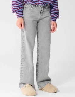 Wide Leg Fit Jeans Grijs