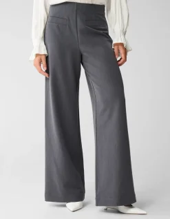 Wide Leg Pantalon Donkergrijs By Mieke