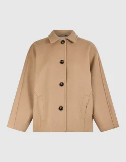Wol Cape Jas Camel