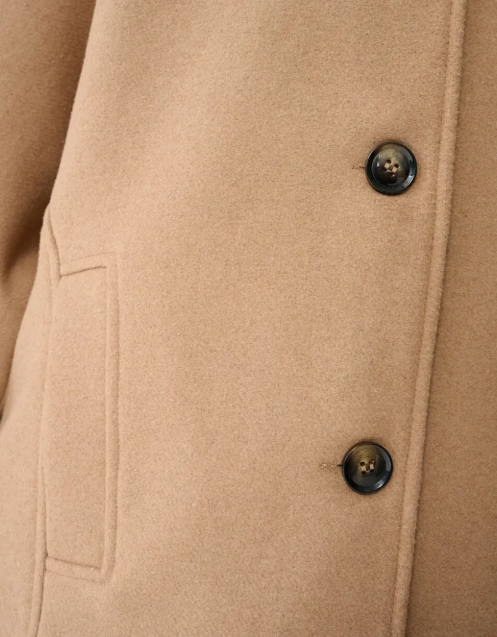 Wol Cape Jas Camel