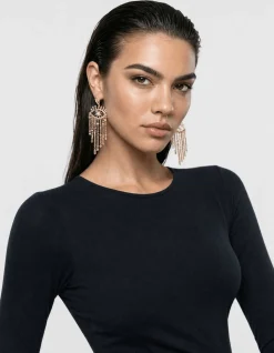 Zachte Longsleeve Top Zwart