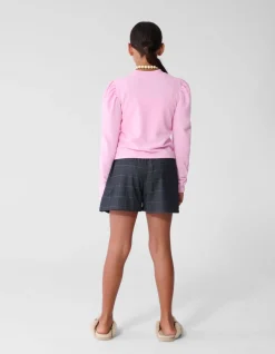 Zachte Pofmouwen Longsleeve Top Roze