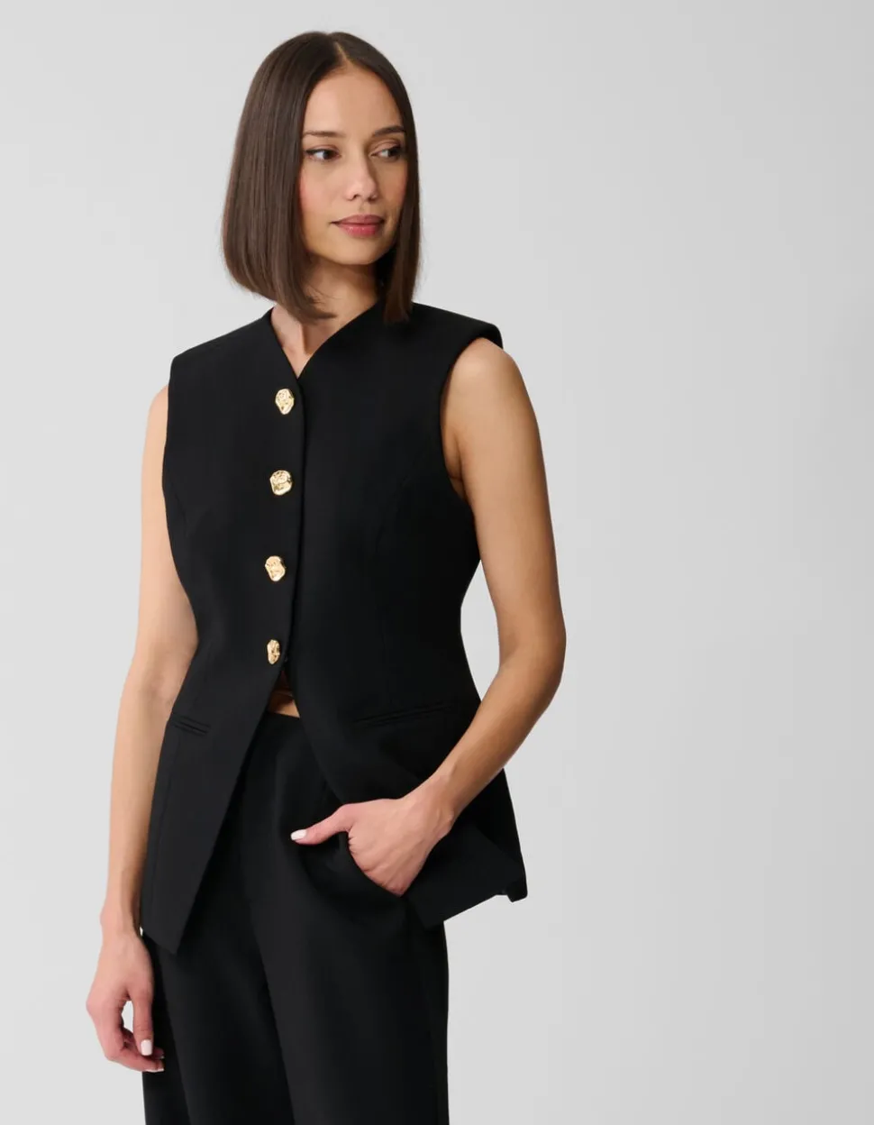 Zandloper Gilet Zwart