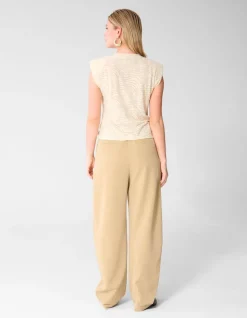 Zebra Organic Top Gebroken Wit