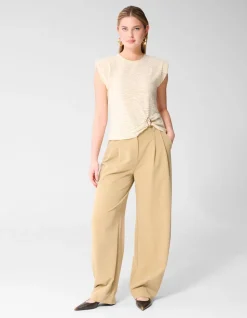 Zebra Organic Top Gebroken Wit