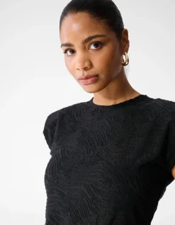 Zebra Organic Top Zwart