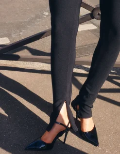 Zipper Legging Zwart