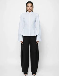 Peplum Blouse Wit