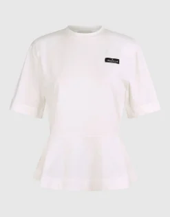Peplum T-shirt Wit